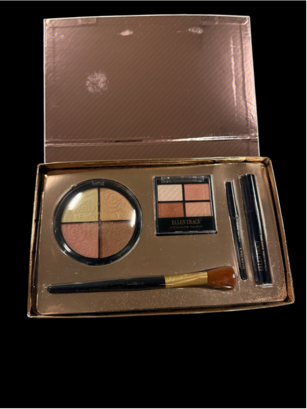Women's Ellen Tracy Glamorous Makeup Essentials Set, One Size, Beige/Gold